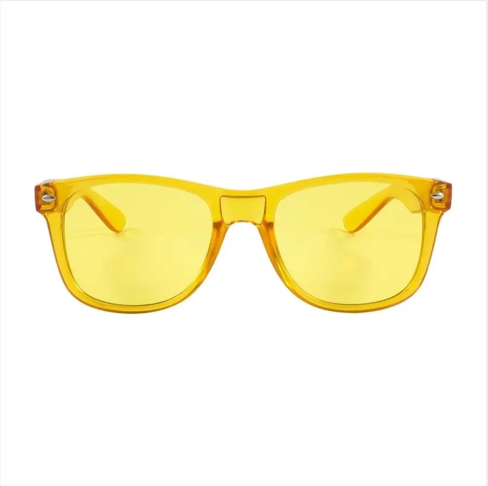 Color Therapy Glasses - Chromotherapy Tinted Lens Glasses, Scratch-Resistant Lenses with Premium Frames