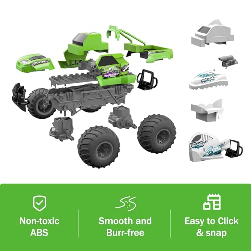 MOJINO Control Remoto Coche Niños 3 4 5 6 7 8 Technic Stem Bloques De Construcción Juguetes Regalos para Niñas De Años 2 En 1 Modelo RC Juguete Coche De Carreras