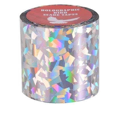 Bird Scare Reflective Tape | Double Side Bird Flash Tape Ice Crack Design for Garden, Balcony, Farm & Outdoor Protection | Non Adhesive Bird Deterrent Ribbon (5 cm x 150 ft)-image-43