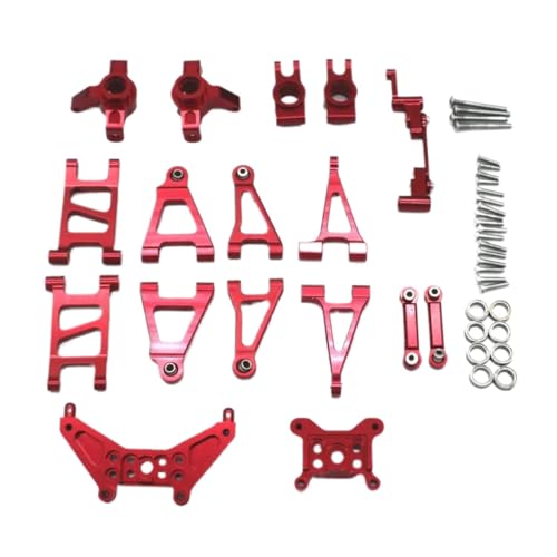 RC�J�[�̃A�b�v�O���[�h For MJX For 14303 14301 14302 Upgrade Parts 1/14 RC 4WD �����[�g�R���g���[���J�[�����[�g�R���g���[�������A�b�v�O���[�h�p�[�c���₷�� 10 �Z�b�g(Red)