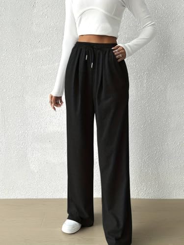 Image of dockstreet Women's /Unisex ONESOPEN Bottom Drawstring Pure Cotton Stretchable Baggy Jogger Pants || for Similar Baggy Look Order a Size or Two Large Than Your Usual Size