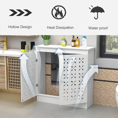 Étagère de radiateur blanche éliminant les pertes de place