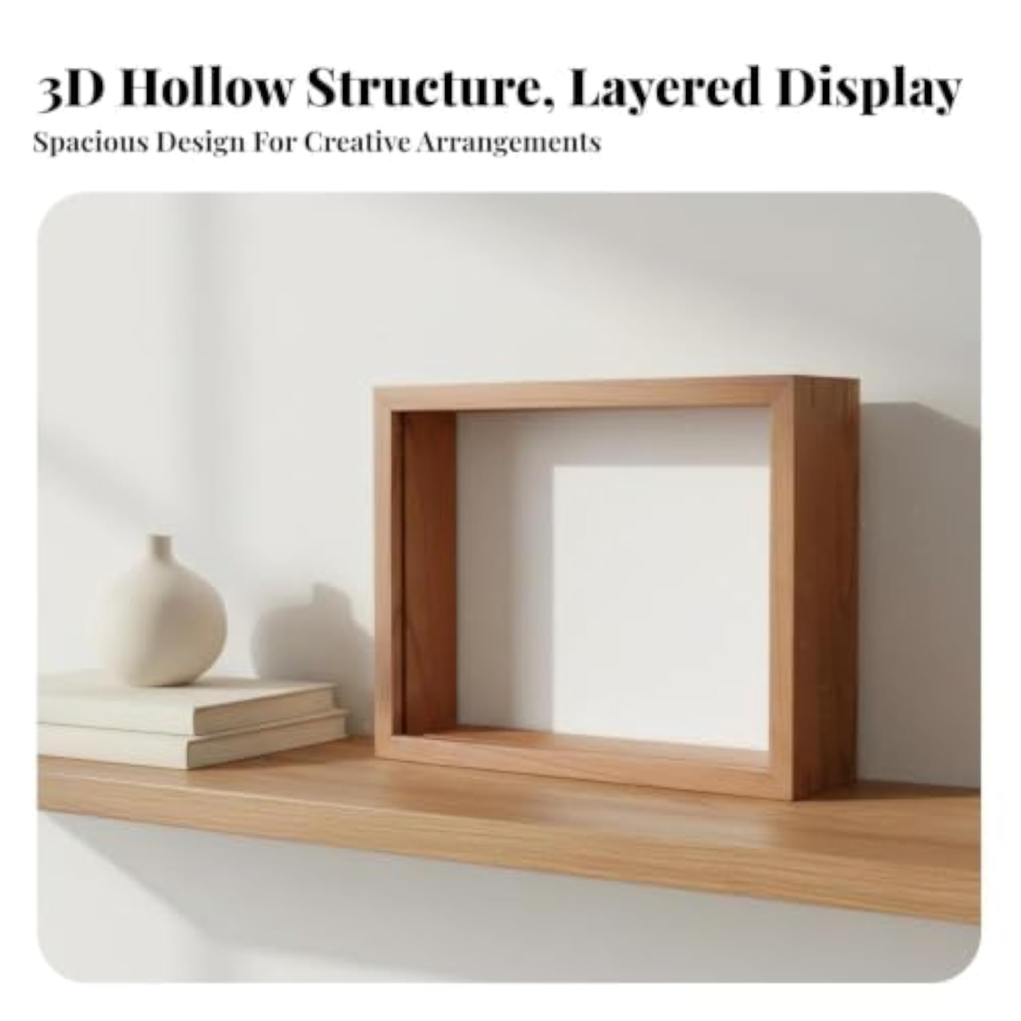 Solid Wood Shadow Box DIY Display Frame