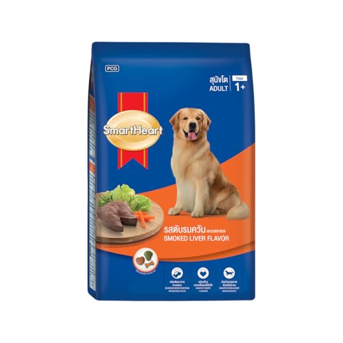 Image of SmartHeart Adult Dry Dog Food Smoke Liver Flavour 0.5Kg|Complete Nutrition