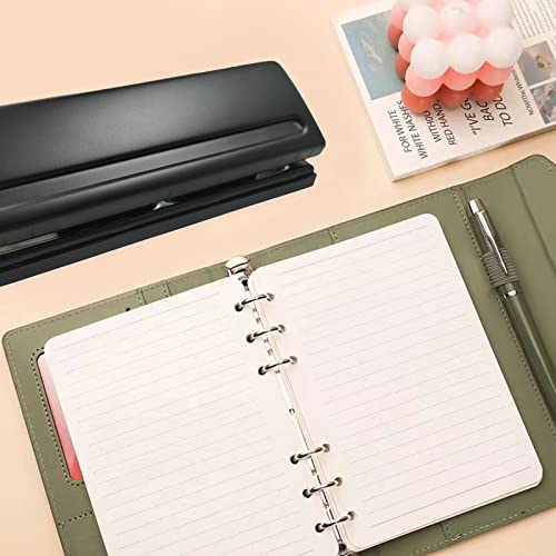 vidabita Adjustable 6-Hole Punch for Planners, Paper Punch for A5 A6 A7 Ring Binders, 6 Sheet Capacity