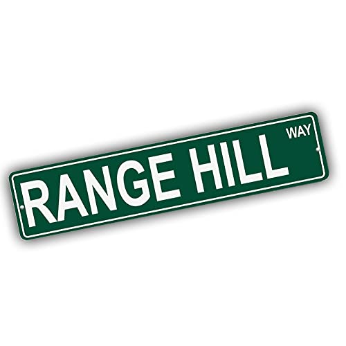 Brotherhood Aluminum Street Sign for Range Hill - Maine Mountain Wall Decor
