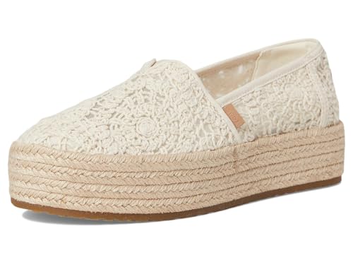 Image of TOMS Women's Valencia Platform Espadrille, Textile Upper, OrthoLite Insole
