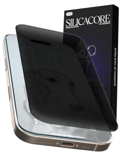 Image of Lensarmor Compatible with iPhone 17 / iPhone 16 Pro Borderless Privacy Screen Protector, 0.33 mm 300 CC Military Grade Anti Spy Tempered Glass, Full View, Case Friendly, Scratch Resistant
