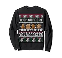 Lustiges Weihnachts-Tech-Support-Langarm Shirt, Computer-Programmierer, Geschenk Sweatshirt