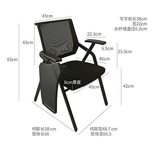 Chaise de réunion pliable avec bras pour tablette pour optimiser les petits espaces - 3
