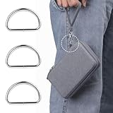 MZMing 50 Pieces D Rings Metal Nickel Plated D Ring Buckles 25mm Non Welded Loop Durable D-Ring Fasteners for Bag Buckle Purse Handle Webbing Strap Dog Collar Backpack DIY Accessories - Image 5