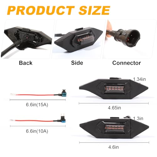 image for BreTrewri 4 PCS Grill Led Lights for Toyota Tacoma Grill Lights 2023 2