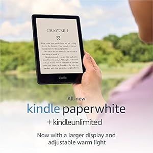 Kindle Paperwhite (8 GB) – Now with a 6.8″ display and adjustable warm light + 3 Months Free Kindle Unlimited (with auto-renewal)