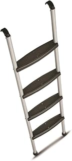 Stromberg Carlson Interior Bunk Ladder, KD, RV Bunk Ladder, Bunk Bed Ladder with Injection Molded Treads, Hooks and Mounting Hardware Included, can be Used as Dorm Loft Ladder - Silver 66"
