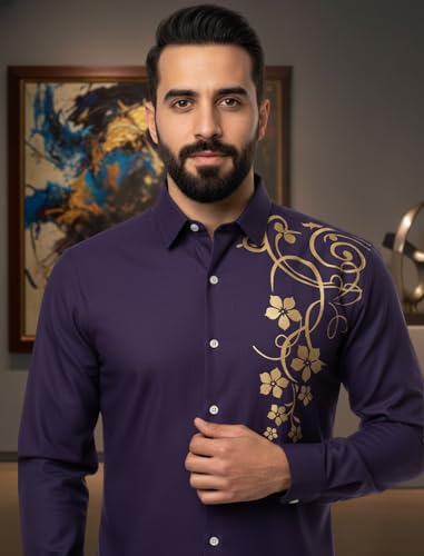 Image of Bellstone Men's Solid Cotton Shirt | Casual | Plain | Full Sleeve | Summer-Regular Fit| Men Stylish Shirt | Everyday Formal Wear |Soft Breathable Fabric | Everyday Smart Casual Wear