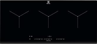 Electrolux 90cm Built In Induction Hob with 3 Self-Sizing Cooking Zones & Touch Control, Made in Germany, Power Boost for Faster Cooking, Adjustable Timer & Key Lock Feature, Black, EIT913