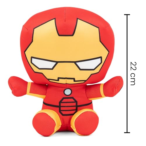 Image of Mirada Marvel Iron Man Soft Plush Toy - 23cm | Official Licensed Superhero Stuffed for Kids, Boys & Girls | Super Soft Cuddly Character Toy for Fans | Ideal Gift for Birthday /Christmas /Diwali