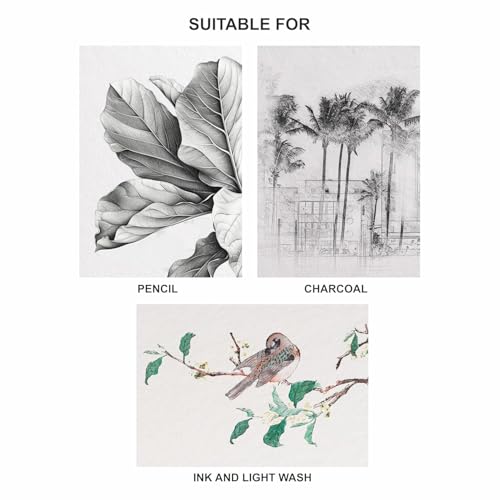Image of Anupam Sketch-O Ultra Artist Drawing Paper A3, 10 Sheet 200GSM, Durable Acid Free Drawing Paper Drawing Loose Sheet for Artists Kids & Professionals for Marker Colored,Pencil Charcoal (Pack of 2)