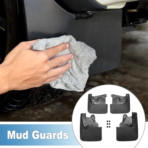 Image of Mud Flap Splash Guard with Mount Accessories Front & Rear Side Mud Guard for Toyota Tundra 2022 2023 2024 Pickup (Set of 4)