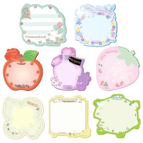 Kanfyyl 240 Sticky Notes, Kawaii Notes Memo Pads Sticky Notes