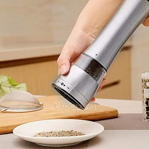 Triturador Moedor Aço Inox Grande Tempero Sal Grosso Pimenta Condimentos