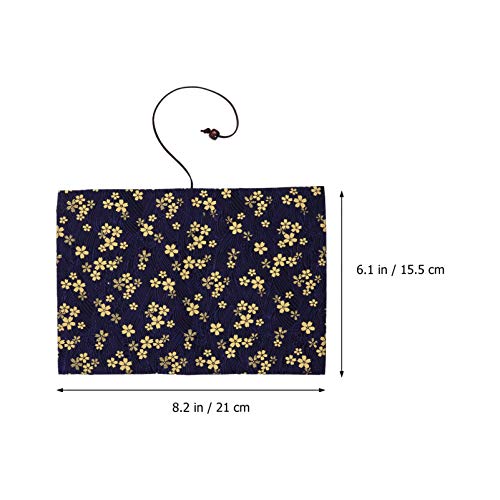 CLISPEED Capa de Livro Em Tecido Flores de Cerejeira Capa de Livro Estampada Em Ouro para Scrapbook