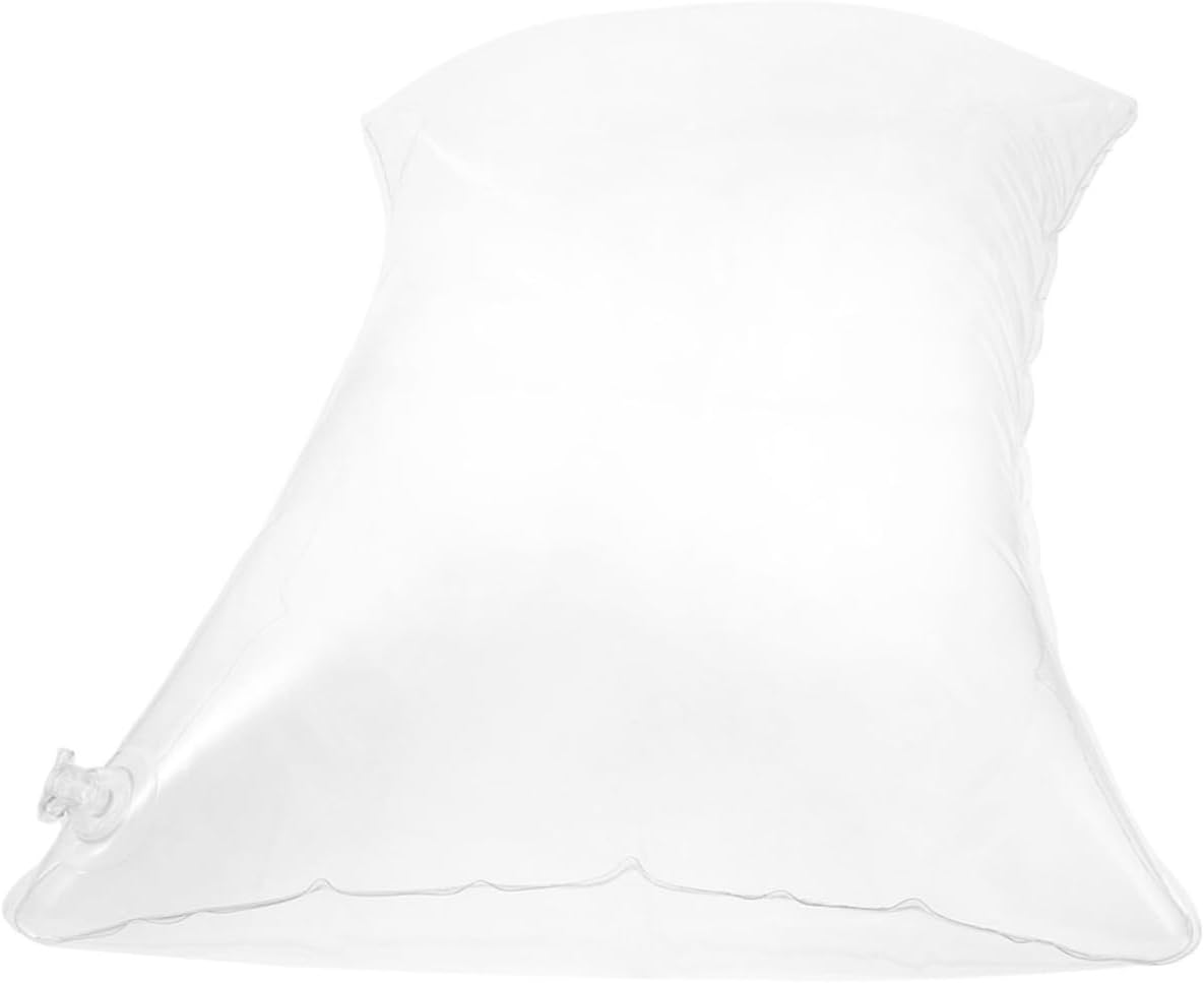 GANAZONO Inflatable Long Pillow Insert Transparent Camping Throw Pillow Core Portable Folding Cushion for Outdoor Use