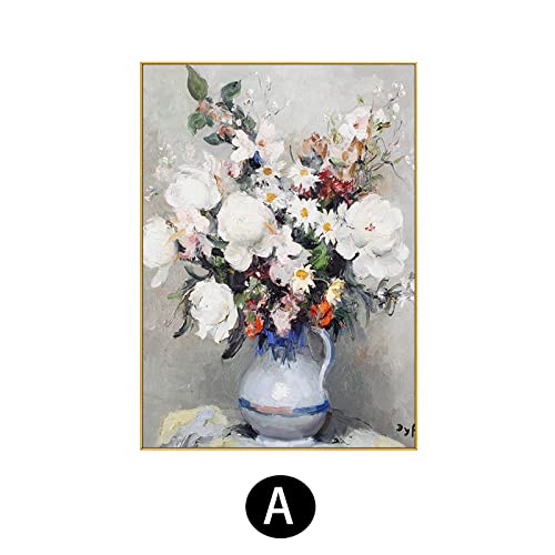 Peinture à l'huile 3D pivoine pour valoriser un mur vide - 6