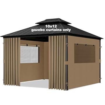 gazebo with sidewall curtains