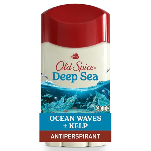Old Spice Dry Feel Antiperspirant Deodorant for Men, 24/7 Long Lasting Freshness, 24/7 Sweat & Odor Protection, Gentle on Skin with Skin Conditioners, Deep Sea with Ocean Elements Scent, 2.6 oz image 2