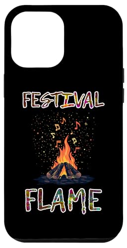 Coque pour iPhone 12 Pro Max Festival Flame Campfire Music Vibes