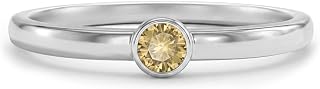 In Season Jewelry Sterling Silver Hypoallergenic Simulated Birthstone Ring