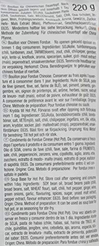 HAIDILAO - Suppenbasis Würzig Hot Pot, (1 X 220 GR)