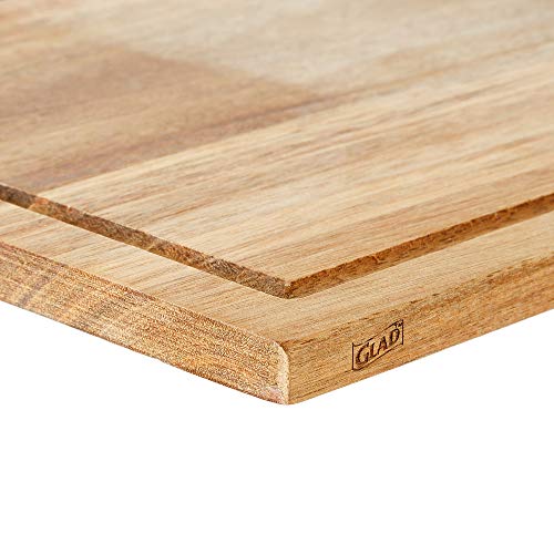 Tabla de cortar de madera de acacia con ranuras para jugos miniatura 2