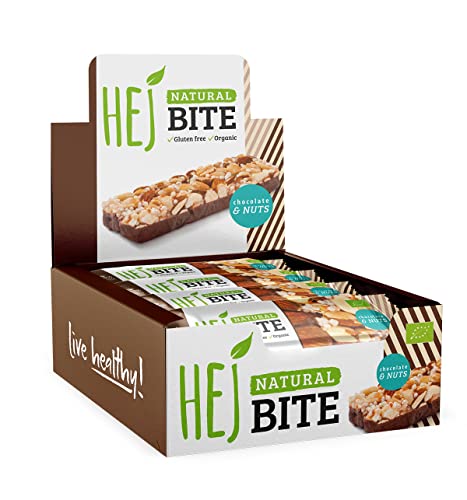 HEJ Bite | Veganer Nussriegel Snack | Chocolate & Nuts - 12 x 40 g Cover