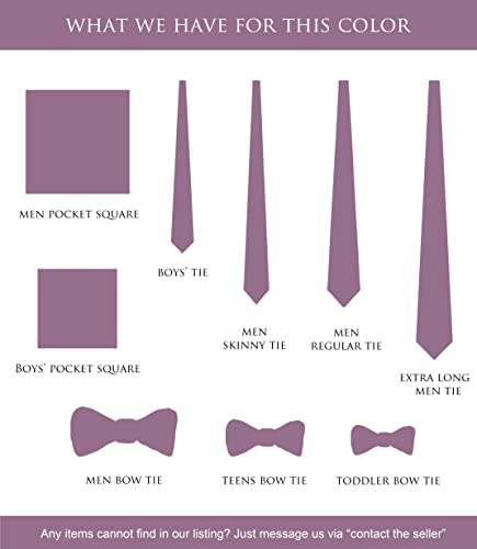 Image of Pre-Tied Adjustable Solid Tuxedo Bow Tie for Boys and Men