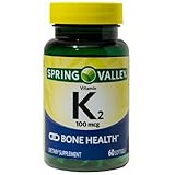 Spring Valley Vitamin K2, 100 mcg, Bone Health, 60 Softgels by Spring Valley