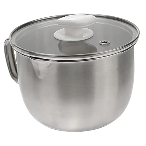 COLLBATH Separatore Di Grassi in Acciaio Inossidabile Contenitore Per Olio Filtro Multiuso Metallo Per Zuppe Salsiera Pratica Anti Scottatura Beccuccio Ad Arco