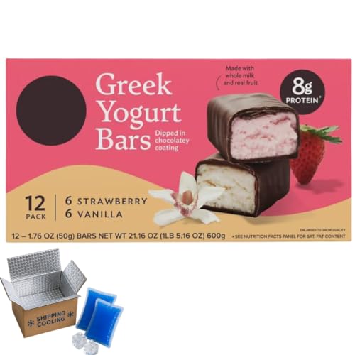 Greek Strawberry and Vanilla Yogurt Bars 12 pk./1.76 oz