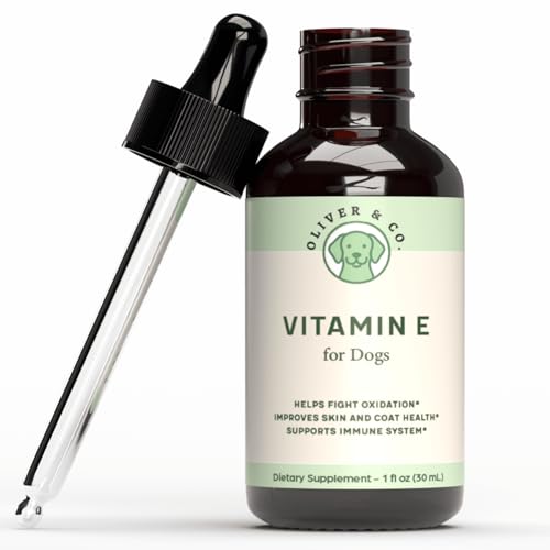 Vitamin E for Dogs - Vitamin E Oil for Dogs - Supports Healthy Skin, Coat, Joints - Supports a Healthy Immune System, Kidney Function - Dog Immune Support - 1 fl oz