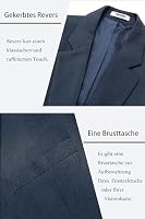 COOFANDY Herren Sakko Sportlich Blazer für Freizeit Dunkelblau 3XL – Ansicht 4