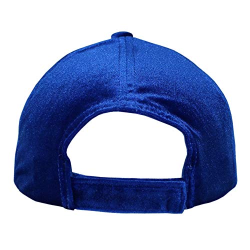 Xtra Novelty Velvet Hip Hop Snapback Dad Hat Women Unisex Adjustable Velcro Closure Baseball Cap Men (Blue) #TOP2