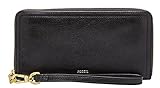 Fossil Women's Casual Zip Clutch, Black, Standard