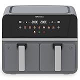 EMtronics 8L Dual Zone Air Fryer 2500W Family Size, 8 Preset Cooking Mode, Match Cook & Smart Finish Functions, 8 Litre - Grey - Image 1