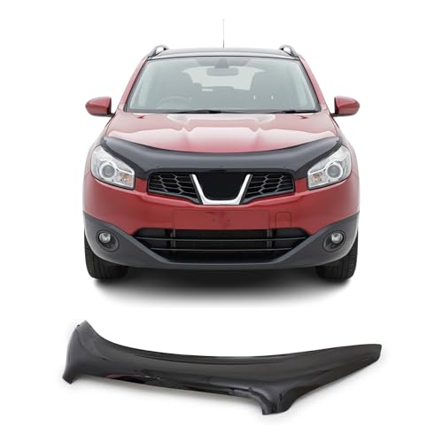 Front Hood Bug Deflector Compatible with Nissan Qashqai +2 2010-2013,