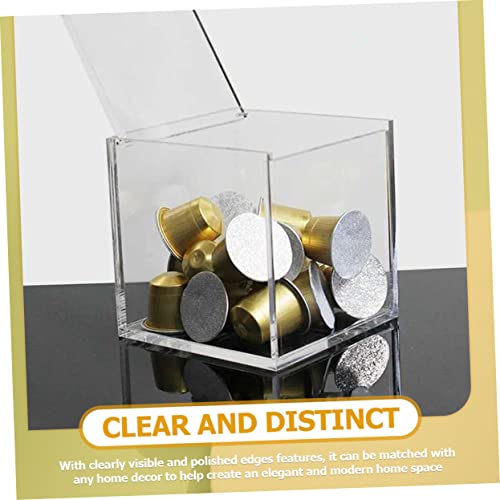 Boîte acrylique rangement capsules café et sachets de thé transparent - 8