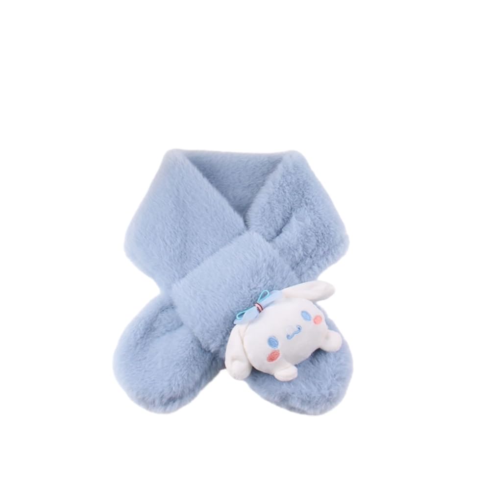 ISABELLA MOON Kids Winter Beanie Scarf for 2-10 Years Old Boys Girls.Outdoor Warm Fleece Lined Thermal Knit Fluffy Pom (Cinna)