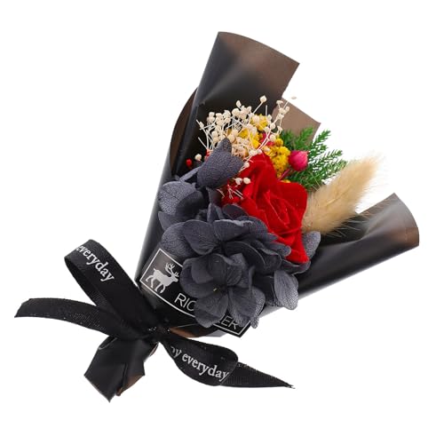 Artibetter Caja de Flores Preservadas para Decoración Verano, Ramo Único Que Nunca se Marchita Adecuado para Cumpleaños y San Valentín