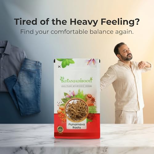 Image of IndianJadiBooti Punarnava Boerhavia Diffusa | Supports Kidney Health & Water Balance | Punarnava Churna For Urinary Wellness & Swelling Relief | With Boerhavia Diffusa Root, 250 Grams Pack