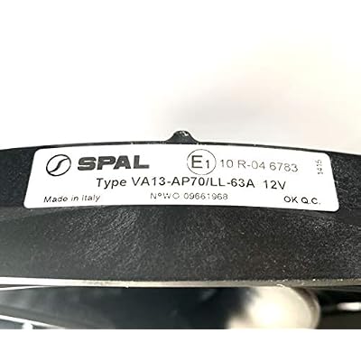 SPAL 30102044 13 Puller Fan 12 VOLT High Performance Curved Blade 1777 cfm